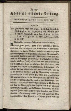 40stes - 43stes Stük vom October 1797