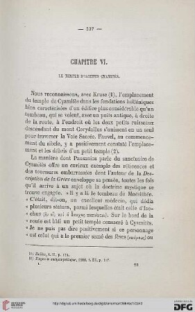 Chapitre VI: Le Temple d’Iacchus Cymitès