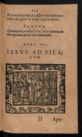 Hora VII. Iesus Ad Pilatum.
