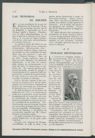 Las memorias de Kruger.