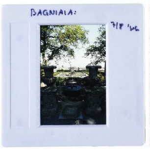 Bagnaia, Villa Lante : Giardino all'italiana / italienischer Garten, Mohrenbrunnen