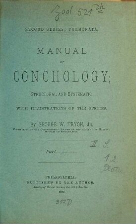 Manual of Conchology : structural and systematic. Vol. 1, Atlas