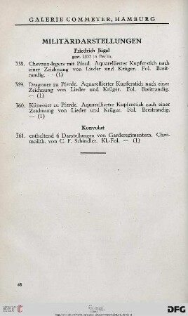 Militärdarstellungen (nr.358-361)