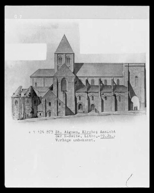 Collégiale de Saint-Aignan (Loir-et-Cher): Ansicht der Nordseite
