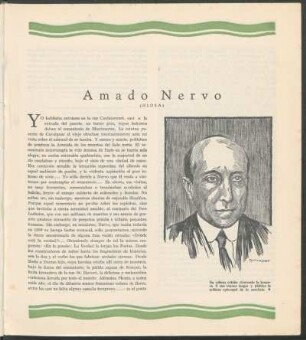 Amado Nervo : (Glosa); Retrato por Martínez Labat