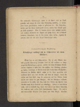 Sechsunddreißigste Erzählung. Eulenspiegel verdingt sich in Aschersleben bei einem Kürschner.
