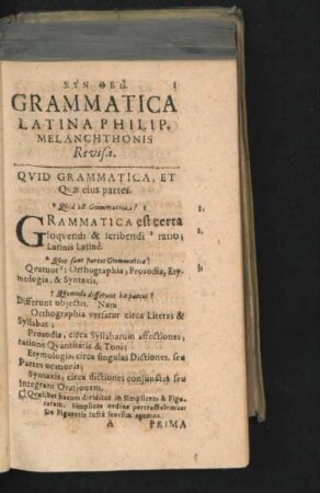 Quid Gramatica ...