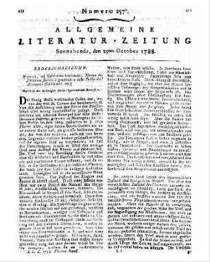 Galanti, G. M.: Nuova descrizione storica e geografica delle Sicilie etc. (Beschluß der im vorigen Stück abgebrochenen Recension)
