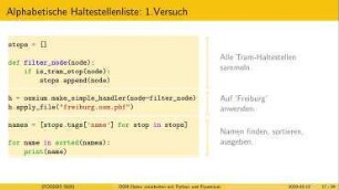 OSM-Daten verarbeiten mit Python und Pyosmium