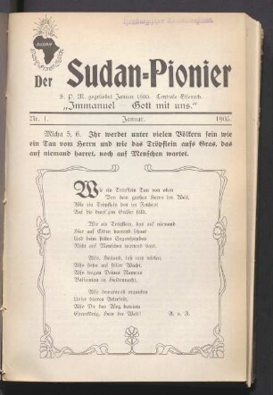 Nr. 1. Januar. 1905