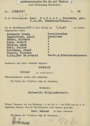 Dehner, Karl