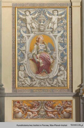 Ausmalung des Treppenhauses im Palazzo Grifoni Budini Gattai : Weibliche Allegorien