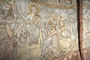 Gemäldezyklus der Heilsgeschichte — Szenen aus dem Marienleben, der Passion und dem Wirken Christi — Der zwölfjährige Christus im Tempel unter den Schriftgelehrten