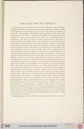 Prefatory note to the volume II