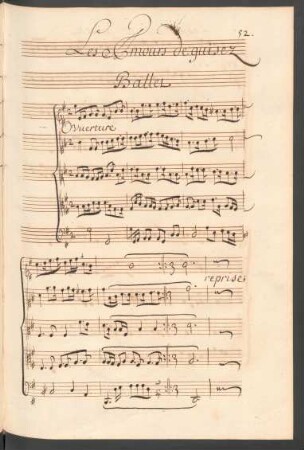 Les amours déguisés; V (3), i (5); LWV 21