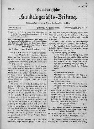 No. 3. 16. Januar 1869