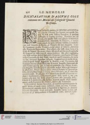 Dichiaration d'Alcune Cose contenute nei Marmi del Collegio de Giovani Bresciani