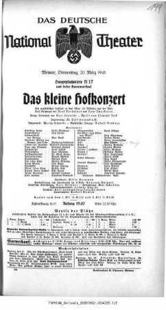 Das kleine Hofkonzert