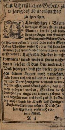 Catechismus, Christliche underrichtung, oder Lehrtafel