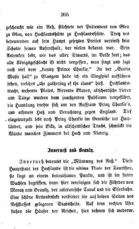Inverneß und Beauly: Inverneß. ? Alterthümer der Stadt. ? Schottische Hausinschriften. ? Macbeth's Schloß. ? Das verglaste Fort. ? Beauly. ? Das Strathglaß. ? Schottische Landsitze