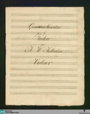 Concertino - Don Mus.Ms. 2856 : vl, orch; C; StrK 100