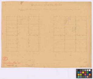 Grebenstein ([Landkreis Hofgeismar]): Bahnhofstraße 52, Altes Ackerbürgerhaus(erbaut 1717). Ackerbürgerhaus (Grundriss des Erdgeschosses, Grundriss des Obergeschosses)