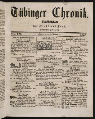 865-952, November 1851 (Nro. 213 - 234)