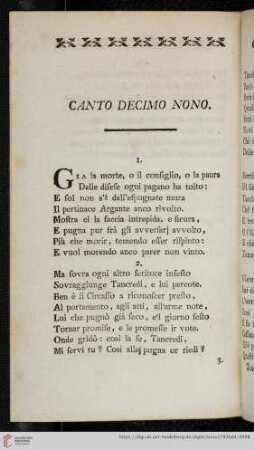 Canto decimo nono