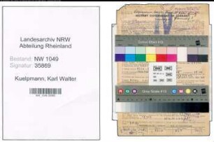 Entnazifizierung Karl Walter Kuelpmann , geb. 06.03.1881 (Dentist)