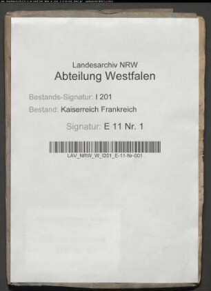 Belege zu den Heiratsakten der Mairie.