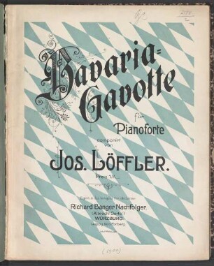Bavaria-Gavotte : für Pianoforte