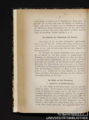 Elemente und Bestandteile des Gartens.