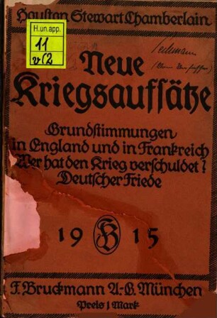 Kriegsaufsätze, 2