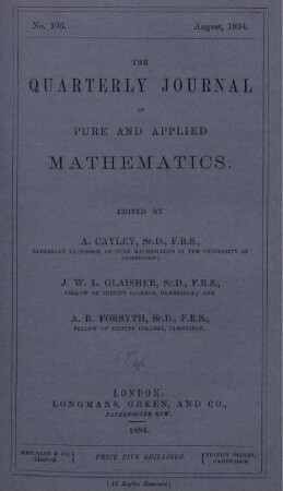 No. 106. August, 1894.