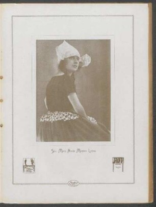 [Fotografía de] Srta. María Amelia Montero Lafone