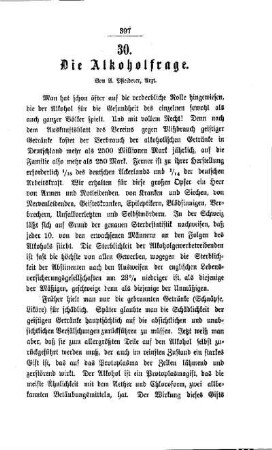 Die Alkoholfrage