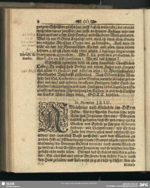 Leichenpredigt : [allgemeiner Eingang], Textus, [Eingang], [Auslegung]