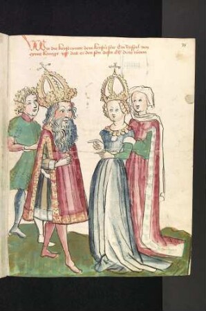 Castelle erzählt Pontianus die Geschichte von der Königin im Turm (Inclusa)