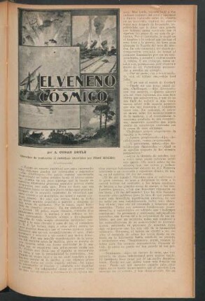 El veneno cósmico : (Derechos de traducción al castellano adquiridos por Fray Mocho) - (Continuación)