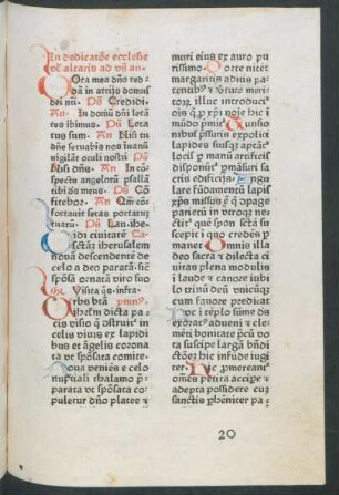 Pars 9. Officium dedicationis ecclesiae.