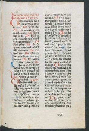 Pars 9. Officium dedicationis ecclesiae.