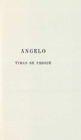 Angelo - tyran de Padoue