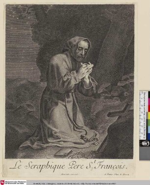 St Francois [Hl. Franciscus von Assisi, in der Nacht betend]