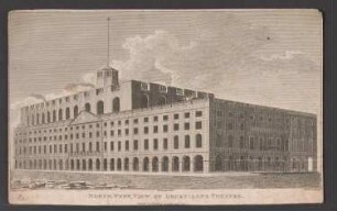 London, Nordwestansicht des Drury Lane Theaters