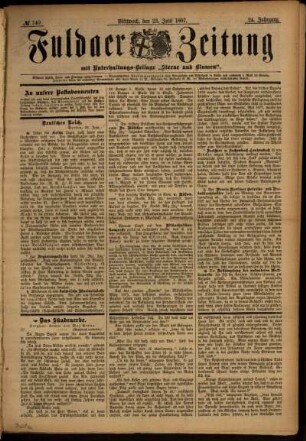 Ausgabe vom Mittwoch, den 23. Juni 1897.