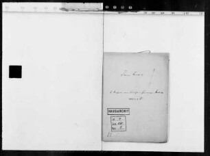 Zwei Briefe an Prinz Friedrich von seiner Schwägerin, Großherzogin Mathilde