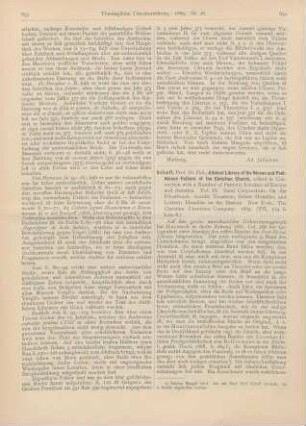 654-655 [Rezension] Schaff, Philip, A Select Library of the Nicene and Post-Nicene Fathers of the Christian Church, edited in connection with a Number of Patristic Scholars of Europe and America. Vol. IX