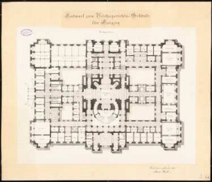 Reichsgericht, Leipzig: Grundriss EG