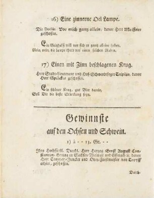 Gewinnste auf den Ochsen und Schwein