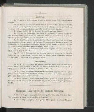 Lectores Linguarum Et Artium Magistri.